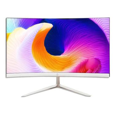 Imagem de Monitor Led 23 Widescreen Curvo Branco + Kit Teclado E Mouse - Dreamco