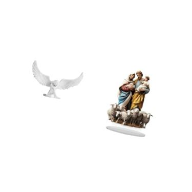 Imagem de Fenteer Escultura de Anjo em Resina com Asa de Acrílico, Ornamento de Mesa Exclusivo para Decoração de Casa, Escritório, Inauguração de Casa, Estante de Livro