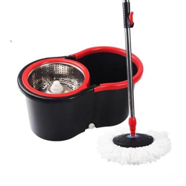 Imagem de Esfregão De Desidratação Automáticogiratório Grauscom Bucket (Inox Preto)