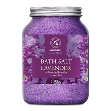 Imagem de Sea Salt Lavender with Natural Lavender Essential Oil 46 Oz - Lavender Bath Salts - Lavanda Salt 1300g - Best for Good Sleep - Stress Relief - Beauty - Relaxing - Bathing - Body Care