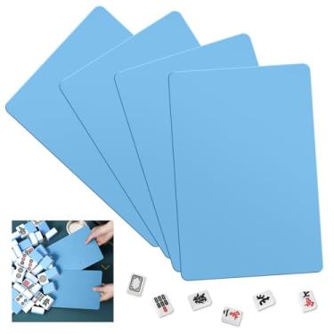 Imagem de Seenelling 4 Pcs Mahjong Tile Mixer Shuffler for Mixing and Shuffling Tiles Plastic Game Accessories Gifts for Mahjong Lovers Playing Game (Light Blue)