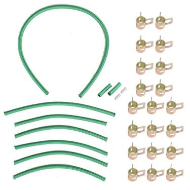 Imagem de Vroelos Kit de Linha de Retorno Diesel Verde, GM19001-VT Tubo Verde Viton Kit de Instalação do Injetor de Combustível Adequado para GM 6.2L 6.5L para GM19001-VT