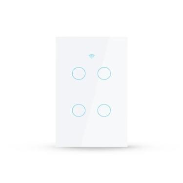 Imagem de Avant Neo Interruptor Inteligente Wi-Fi Branco 4 Botões 2.4 GHz Smart Touch Bivolt Compatível com Alexa, Google Home, Tuya Neutro Paralelo Virtual