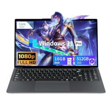 Imagem de Laptop para jogos de 15,6 polegadas, laptops com Core I3 (até 3,40 GHz), laptop gamer de 16 GB de RAM, 512 GB de ROM, FHD 1920 x 1080, laptops tradicionais Win 11 Pro, computadores com netbook Wi-Fi