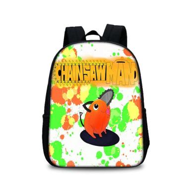 Imagem de Mochila Cartoon Kids School Chainsaws Mans Pochitas Anime B