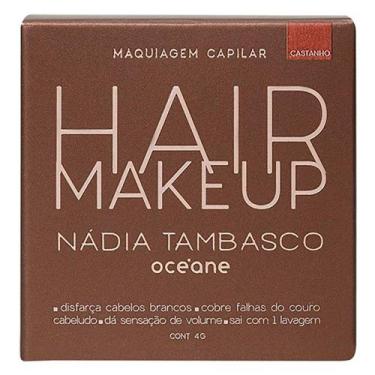 Imagem de Maquiagem Capilar Océane Hair Makeup Nádia Tambasco 4g, Castanho