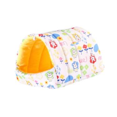 Imagem de ShengQuanHao Cama para Hamster, Casinha para Dormir, Acessório Compacto para Gaiola, Esconderijo Confortável E Fofo para Pequenos Animais Como Gerbos Anões E Outro, L