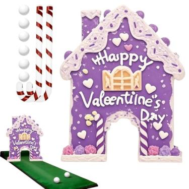 Imagem de Golfe Casa De Gengibre | Brinquedos Esportivos Para Dia Dos Namorados E Feriados - Jogo Familiar Com Tacos E Bolas De Bengala Doce | Para Interior Casa Sala De Estar Aniversário Festa Noite