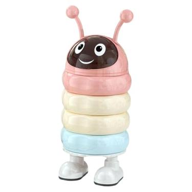 Imagem de KiBcsLic Lixeira decorativa portátil em formato encantador, ideal para dormitórios, salas de estar e escritórios, Rosa-chiclete