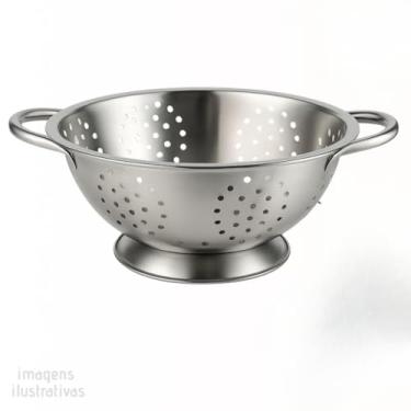 Imagem de Escorredor De Macarrão Massa Inox Utensílios Cozinha