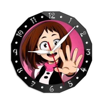 Imagem de Relógio de parede My Heros Academias Anime 30cm Silent Non-Ticking