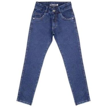 Imagem de Calça Juvenil Look Jeans Skinny Jeans Blue Black - UNICA - 12-Masculino