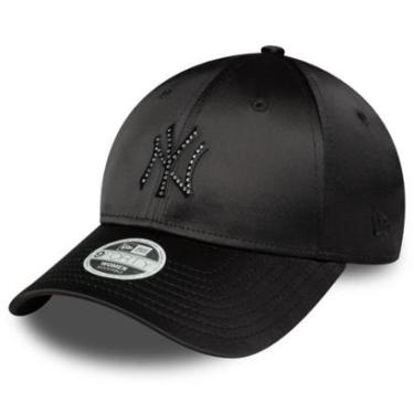 Imagem de BONE NEW ERA WMNS SATIN RHINESTONE 9FORTY NEYYAN BLK-Feminino