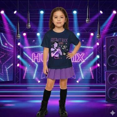 Imagem de Camiseta Huntrix Zoey Tshirt Guerreiras Kpop 100 Algodão, Azul zoey, 0