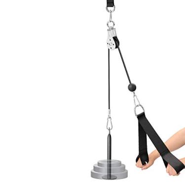 Imagem de de Anexo Máquina Cabo com Polia DIY Fitness Pino Carga Equipamento Treinamento para Levantamento Braço Bíceps Tríceps Força Mão Treino em Academia Casa