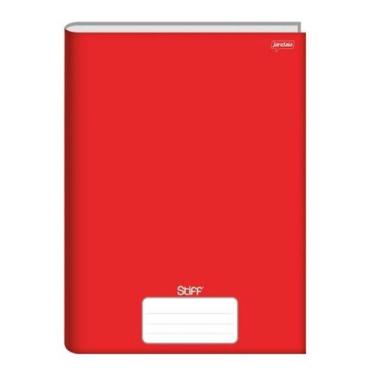 Imagem de Kit 5 Caderno Brochurao 96 Folhas Capa Dura - Grande Cor:Vermelho - oe