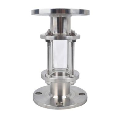 Imagem de Visor De Fluxo HGS07-126 1PC - Aço Inoxidável 304 Polido, Janela De Vidro Borossilicato De 5 Mm, DN15-DN200 Para Sistemas De Produtos Químicos/bebidas(DN80)