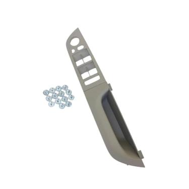 Imagem de RHD interior direito porta do motorista painel de apoio de braço painel interruptor tampa da maçaneta da porta compatível com BMW Série 3 E90 E91 316 318 320 325 328i 2004-2012(Gray High-end 37.5)