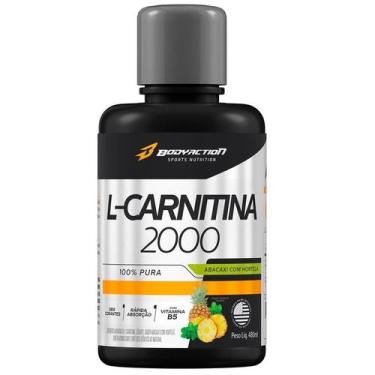 Imagem de L-Carnitina 2000mg 100% Pura 480ML - Bodyaction, Abacaxi com Hortelã