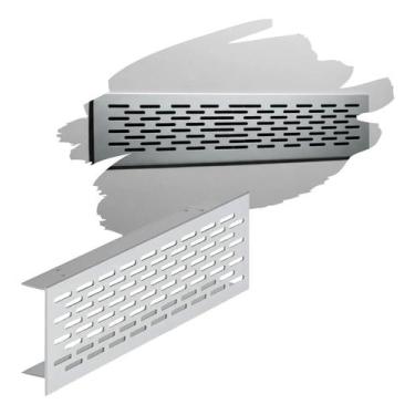 Imagem de Grade Ventilação Embutir Fosca 30cm Móveis Armários Arejados - METAL D