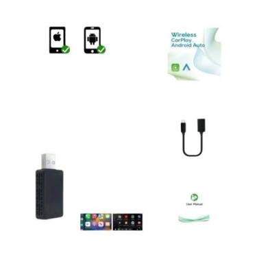 Imagem de Adaptador Wireless Android Auto Carplay 2 Em 1 Para MG ZS EV MULAN MG4