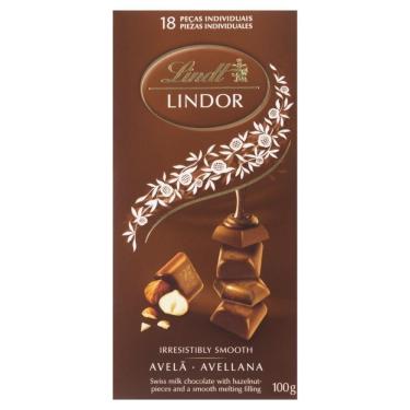 Imagem de Chocolate Ao Leite Com Avelã, Lindt Lindor, Barra De 100G