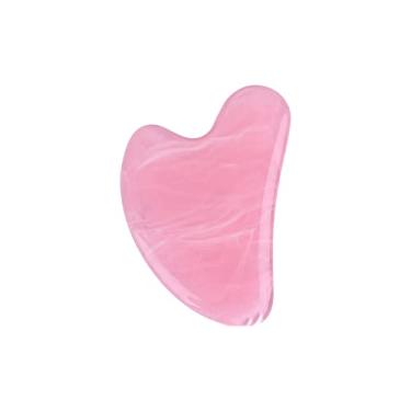 Imagem de Ferramenta de massagem de raspagem facial Verde/Rosa,Ferramentas de beleza antienvelhecimento para perda de peso (Rosa)