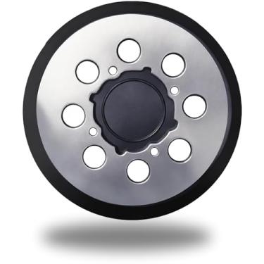 Imagem de Almofada de reposição de gancho e laço de metal de 12,7 cm – Serve para lixadores de órbita aleatórios DWE6423/6423K, DWE6421/6421K, DCW210B – Substituição direta para Pad DWE64233, N329079, RSP54