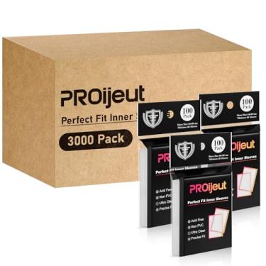 Imagem de 3000 Pack Card Sleeves Clear, Perfect Fit Inner Sleeves Ideal for Double-sleeving, Trading Card Sleeve Compatible with MTG, PKM, TCG and Gaming Cards (60 Microns)