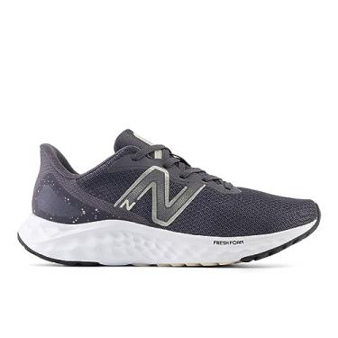 Imagem de New Balance Fresh Foam Arishi V4 Tênis de corrida feminino, Ímã/creme de equipe/ouro claro metálico, 34