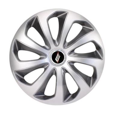 Imagem de Calota Sportiva Modelo Velox Aro 14 Polegadas Silver/Graphite Parafuso