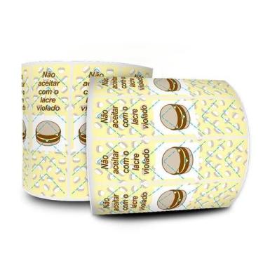 Imagem de Lacre para Delivery de Lanche 100x30 mm - Milheiro - ADECONEX