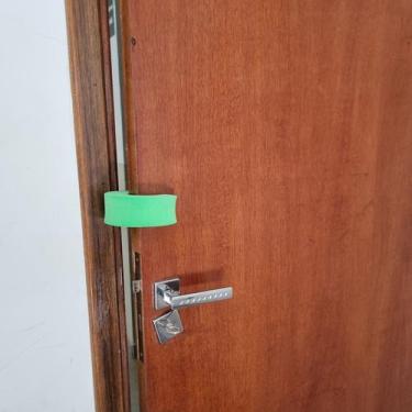Imagem de Kit 4 Protetores De Porta Previne Pancada Salva Dedos Criança Feito EV