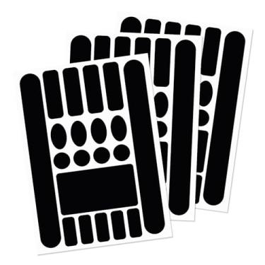 Imagem de PEUTIER Adesivo de fita de proteção de quadro de bicicleta de 3 folhas, protetor de corrente de bicicleta, protetor de corrente de bicicleta, capa de filme para corrente de bicicleta de montanha,