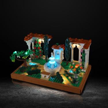 Imagem de Vaodest LED Light for Lego 10359 Icons Fountain Garden Set,Design and Configuration Compatible with Lego 10359 Model(LED Light Only, Not Building Block Kit)
