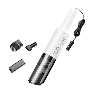 Imagem de 120W Handheld Aspirador De Pó Elétrico Sem Fio Comprimido Ar Duster 6000Pa Sucção Portátil Vortex Vacuum Air Blower para Teclado De Computador (Carregador de carro)
