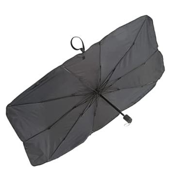 Imagem de Guarda-chuva de janela de carro dianteiro, pára-brisa de carro universal de alta resistência para-sol durável para caminhões para suvs Grande 79x140cm/31,1x55,1in