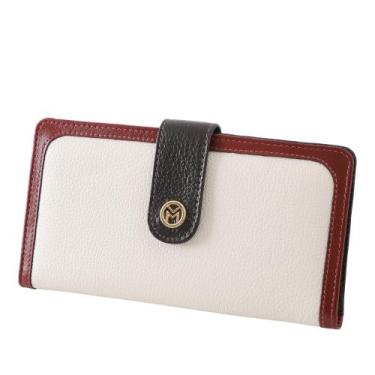 Imagem de Carteira Feminina Couro Legítimo Cartões Cnh Rg Mariart 100F