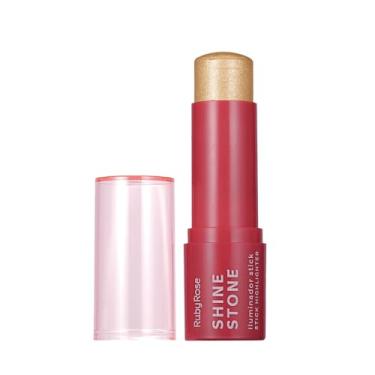 Imagem de Iluminador Stick Linha Rosa Shine Stone – Brilho Sofisticado com Toque Suave e Efeito Natural, Perfeito para Destaque na Maquiagem do Dia a Dia (Hb-M7022)