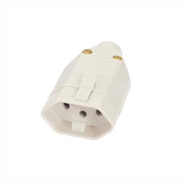 Imagem de TOMADA 2P+T - 10A/250V JUNÇÃO FÊMEA - CINZA SOBREPOR – FAME