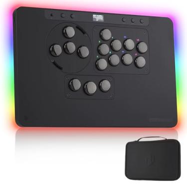 Imagem de Sehawei Haute42 X1 Leverless Arcade Controller- Low Profile Design with Kailh Wind Engine Switches,3 Removable Modules,Ambient RGB Backlight & Tournament Lock Switch - Compatible with PC,PS4,PS3