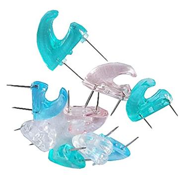 Imagem de 25 PCS Alfinetes de calendário/fotos, alfinetes de mapa, ponta de aço, cor gelatinosa/539