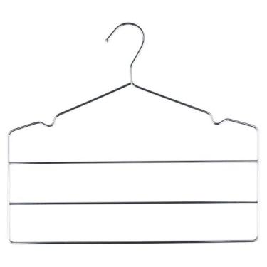 Imagem de Cabide Triplo Arthi para Calça Cromado, UNICA