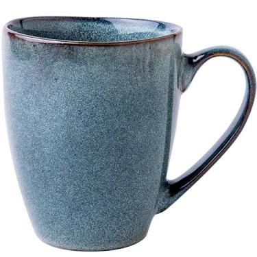 Imagem de Caneca de café, xícara de café de cerâmica de 340 g para homens e mulheres, caneca de café para café com leite e sopa de chá para escritório e casa, lavável na lava-louças e no micro-ondas