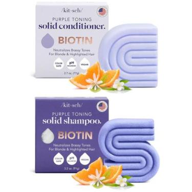 Imagem de Shampoo e Condicionador Bar Kitsch Purple para Cabelos Loiros