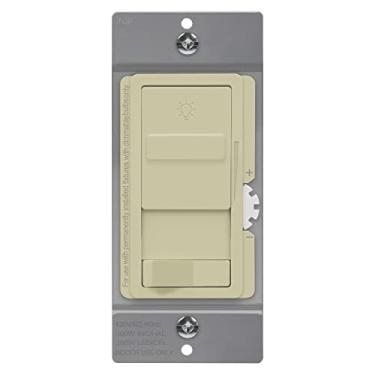 Imagem de TOPGREENER Interruptor De Dimmer Digital Para Luzes Led/Cfl Reguláveis 200 W, Deslizante Led Unipolar/Tridirecional, Fio Neutro Não Necessário, Certificado Pela Ul, Tgsds3-I, Marfim, 1 Unidade