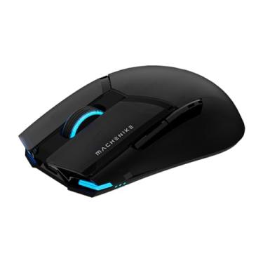 Imagem de MACHENIKE Mouse para jogos M7 Pro (sensor PAW 3104) Mouse RGB sem fio/com fio com 8000 DPI e 6 botões programáveis, mouse leve para jogos de alto desempenho para PC/Mac - Preto