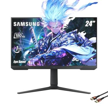 Imagem de Samsung Monitor de 24 polegadas | Odyssey Gaming Series | FHD 1ms 180Hz | AMD FreeSync | Modo Eye Saver | Suporte ajustável | Equalizador preto | Ponto de mira virtual | Sem cintilação