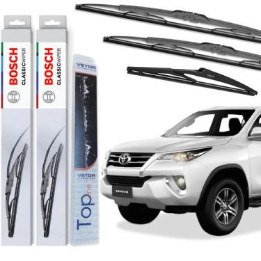 Imagem de Kit Palhetas Dianteiras E Traseira Para SW4 2016 Em diante - Bosch + V