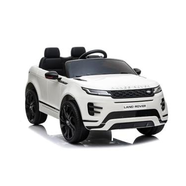 Imagem de Bang Toys - Carrinho Elétrico Infantil Range Rover Evoque 12V - Licenciado, com Portas que Abrem, Luzes de LED, Sons, Entrada USB/MP3, Bluetooth e Controle Remoto - Suporta até 30kg - Cor Branco